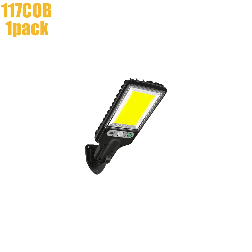 Solar Street Lights Outdoor Wireless Solar Security Wall Light Motion Sensor with 3 Lighting Modes for Courtyard Garden Patio