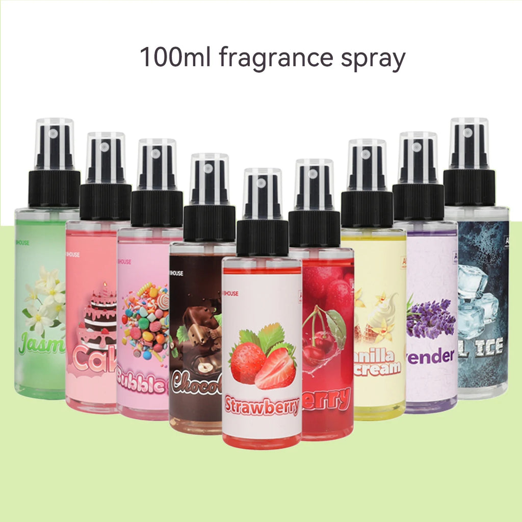 100ml bottle fragrance spray is suitable for cars, homes, offices.  alcohol-free air fragraner with a long-lasting light