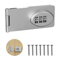 Mechanical Password Locks Door Security Slide Latch Lock for Small Doors Cabinets Barn Door Bathroom Outdoor Garage Garden