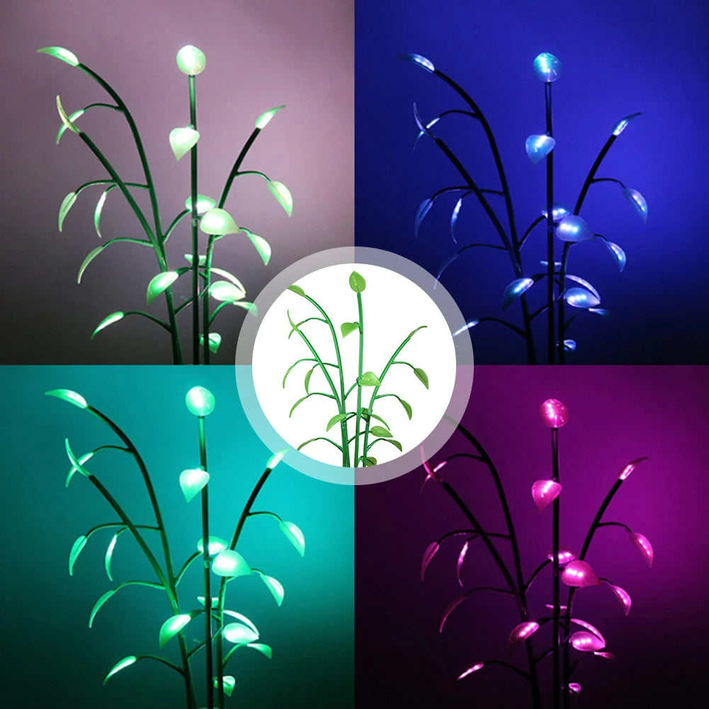 LED Magical Light-Up Indoor Plant Decorative Lamp Ambient Houseplant Lighting Modern Botanical Boho Home Decor Lamp Gadgets