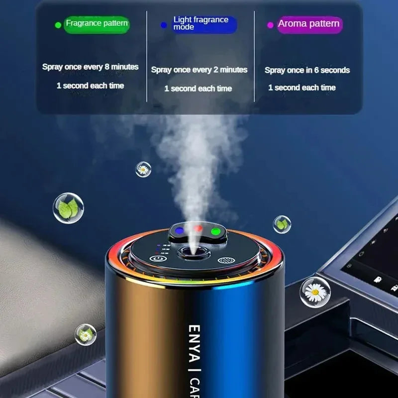 Three-color aromatherapy car long-lasting spray diffusion inside a variety of fragrance pickup atmosphere lamp car full of stars