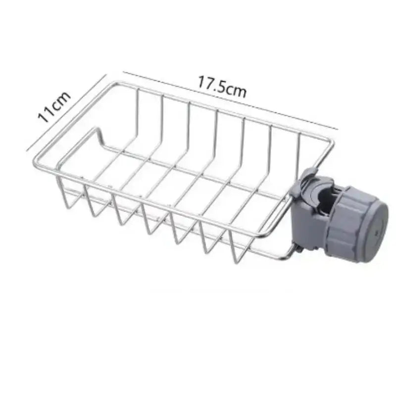 Kitchen Stainless Steel Sink Drain Rack Sponge Storage Faucet Holder Soap Drainer Towel Rack Shelf Organizer Kitchen Accessories