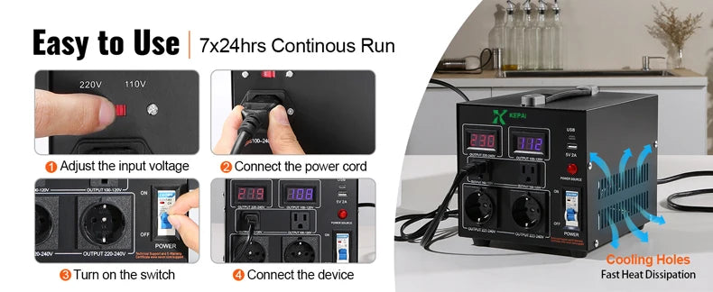 SV-2KVA 50Hz/60Hz Single Phase Step Up/ Down Transformer Control  for Power Supply