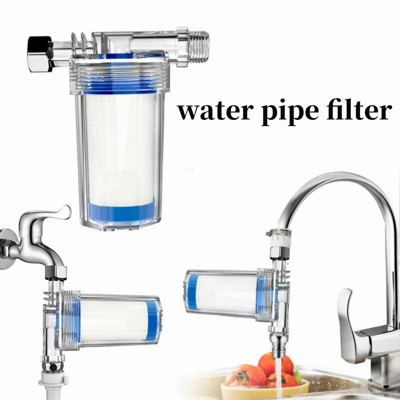Universal Water Pipe Filter PP Cotton Shower Bath Sprayer Strainer Faucet Water Heater Purification Kitchen Bathroom Fittings