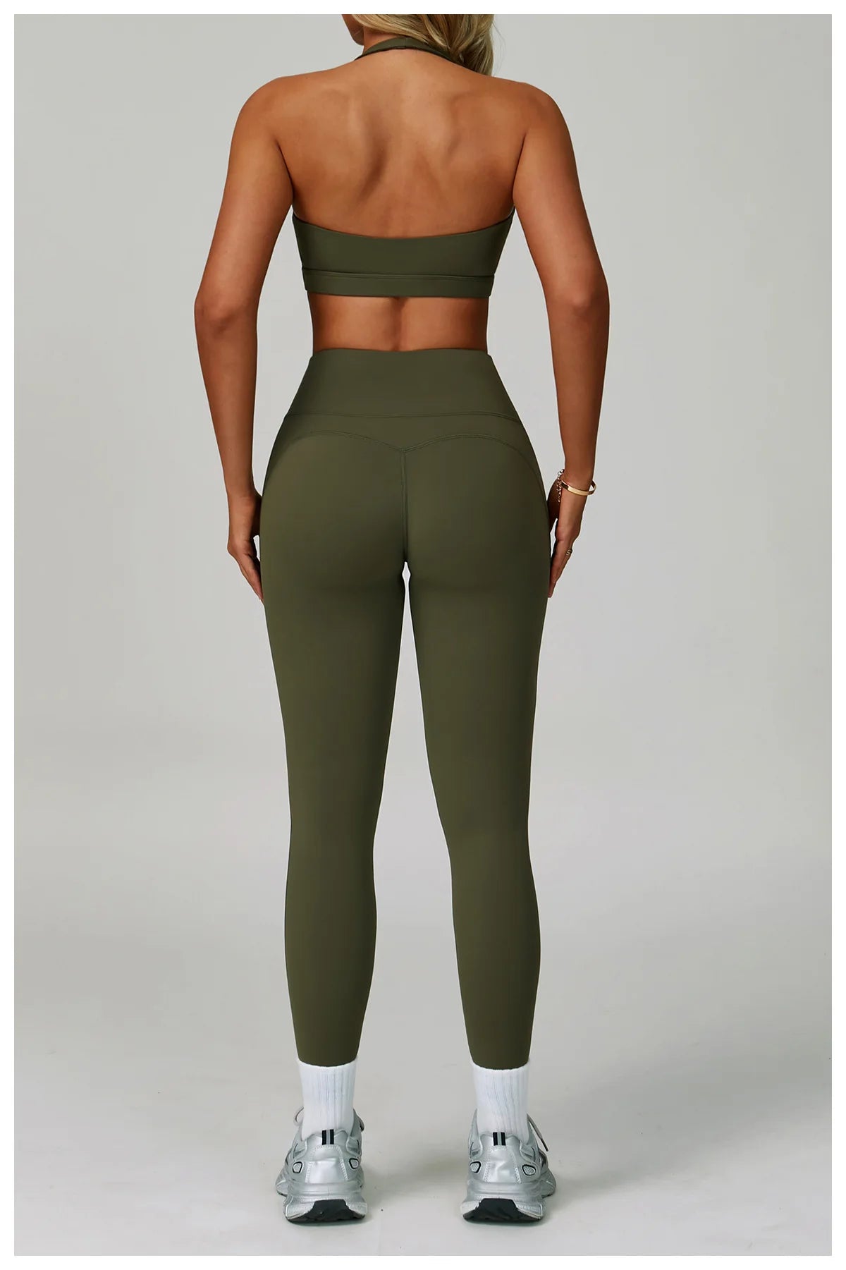 Women's Tracksuit 2 Piece Set Fitness Clothes Yoga Sets Sportswear Workout Bra High Waist Leggings Set Gym Clothing Sports Suits