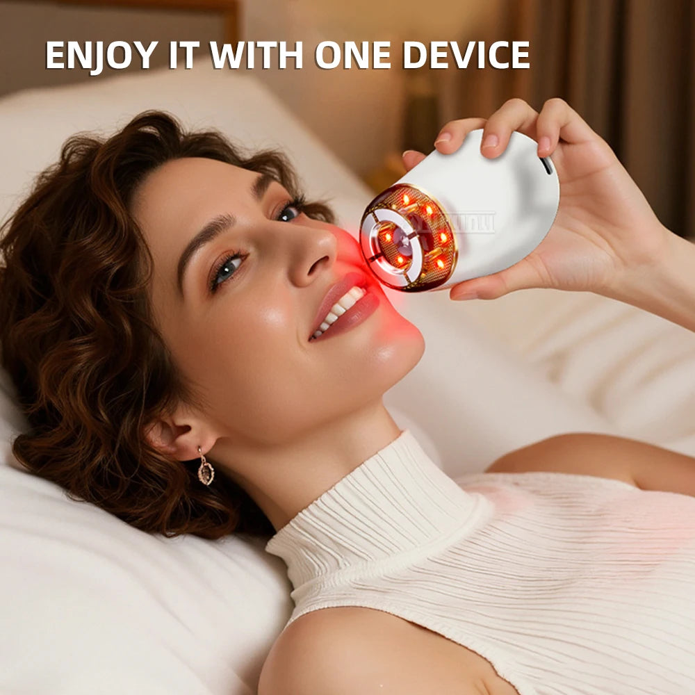 Variable Frequency Colored Light Micro-Current Introduction Massage Device for Relaxation And Skin Care
