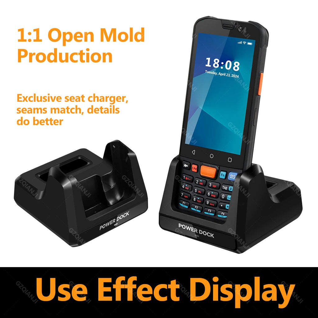 4GB+64GB Android 11 Handheld Terminal Iindustrial PDA 1D 2D QR Barcode Scanner Reader 4G WiFi NFC POS Data Collector