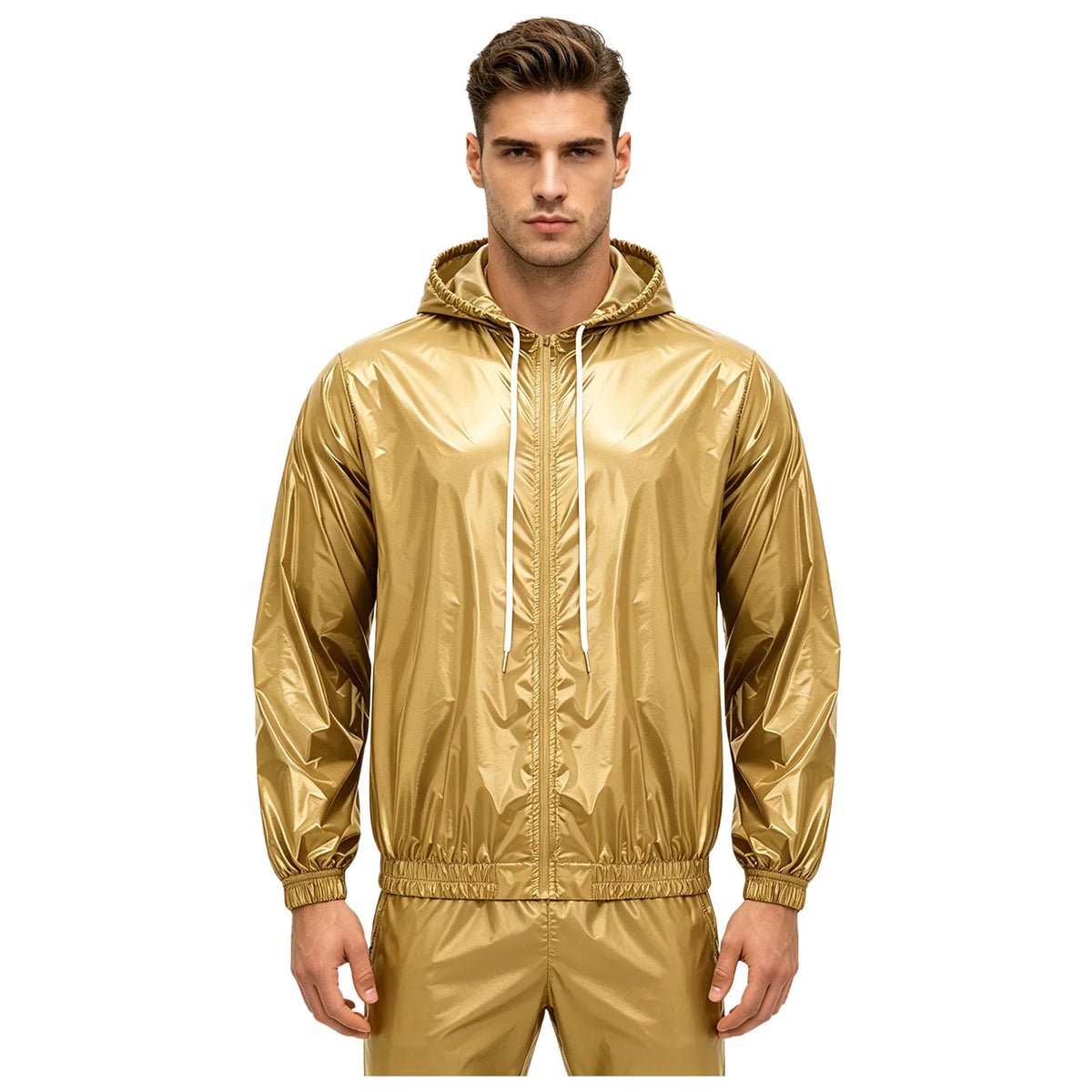 Mens Waterproof Hooded Jacket Tops Breathable Raincoat Waterproof Windproof Outdoor Biking Fishing Jacket Hood Outerwear