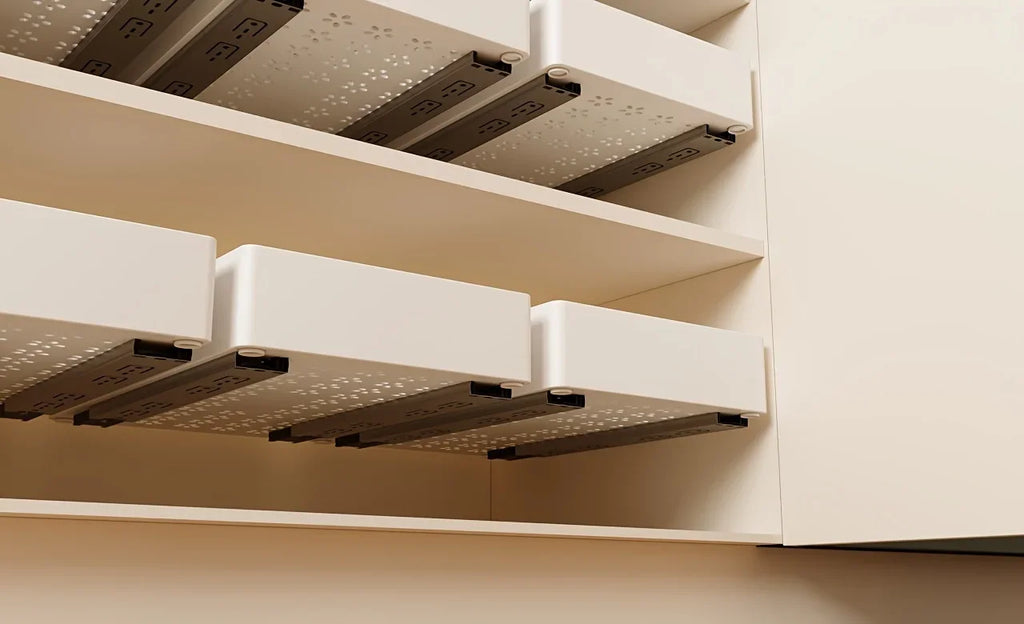 Cabinet Pull Out Organizer Slide Out Storage Rack with Slide Rail for Bowl Spice Utensils Storage Kitchen Bathroom Organization