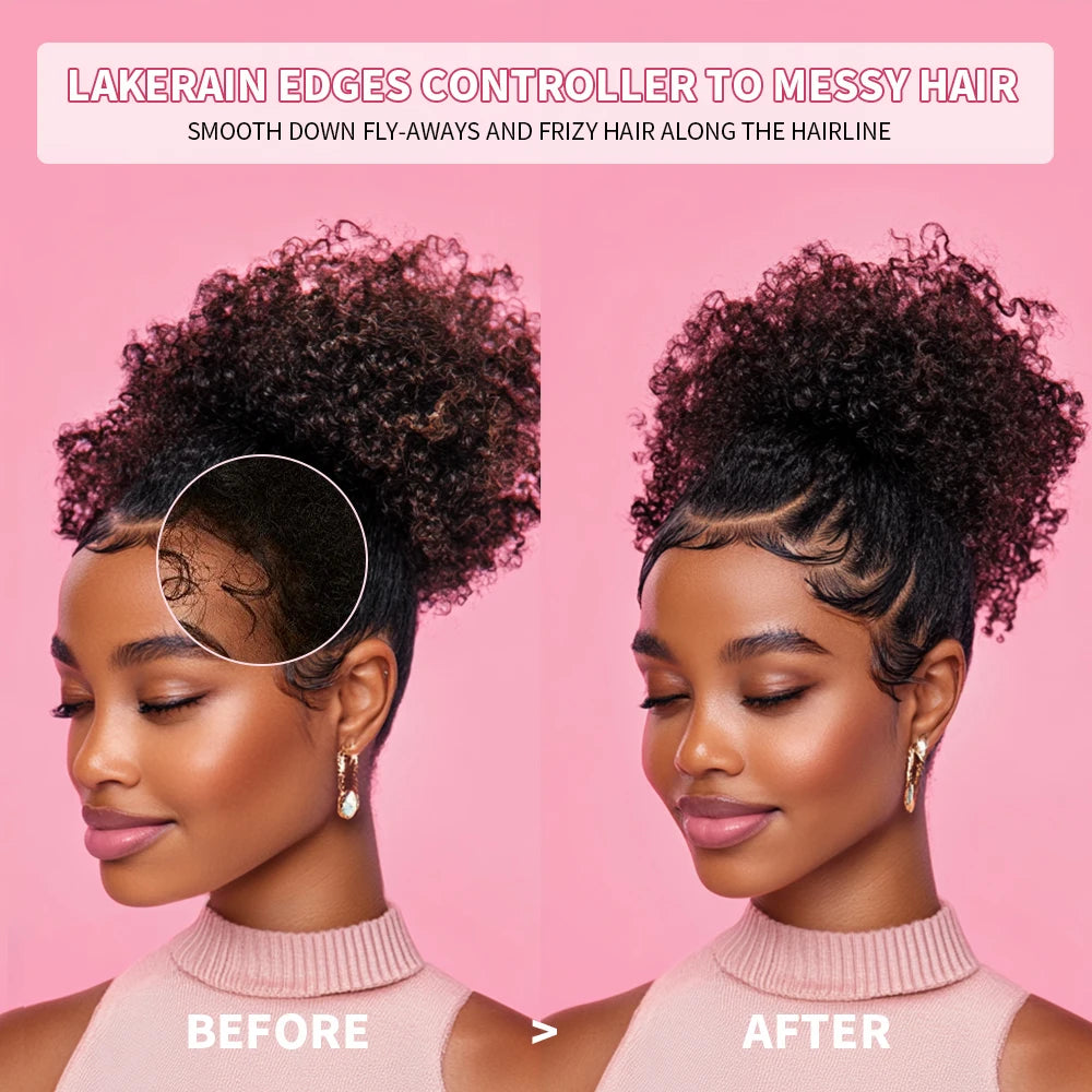 Strong Edge Control Hair Gel Thick Edges Wax Styling Gel Non-Greasy Non-Flaking No White Cast Long Lasting Supports All Hair Typ