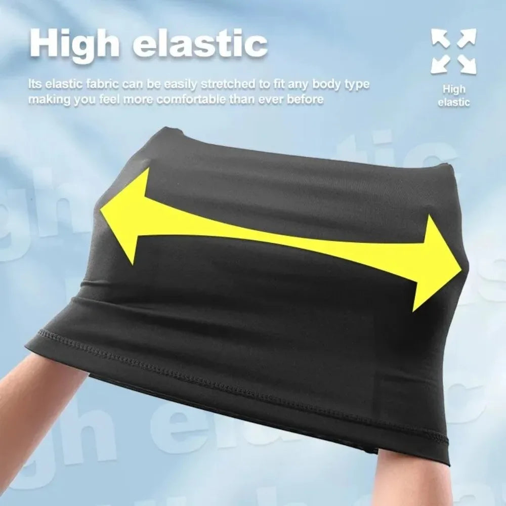 Cycling Half Face Cover Motorcycle Neck Warmer Riding Neck Gaiter Cooling Climbing Running Hiking Neck Wrap Ice Silk Dust