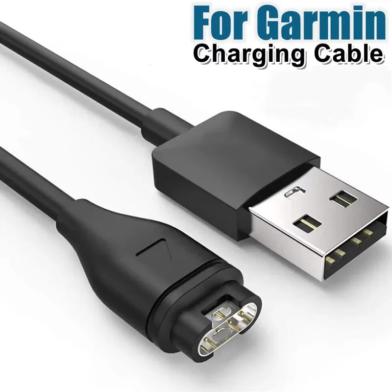 USB Charging Cable For Garmin Watch Fenix 7 7S 7X 6 6S 6X 5 5S 5X Vivoactive 3 4 Venu 2 2S 3 Forerunner 945 With Dustproof Plug