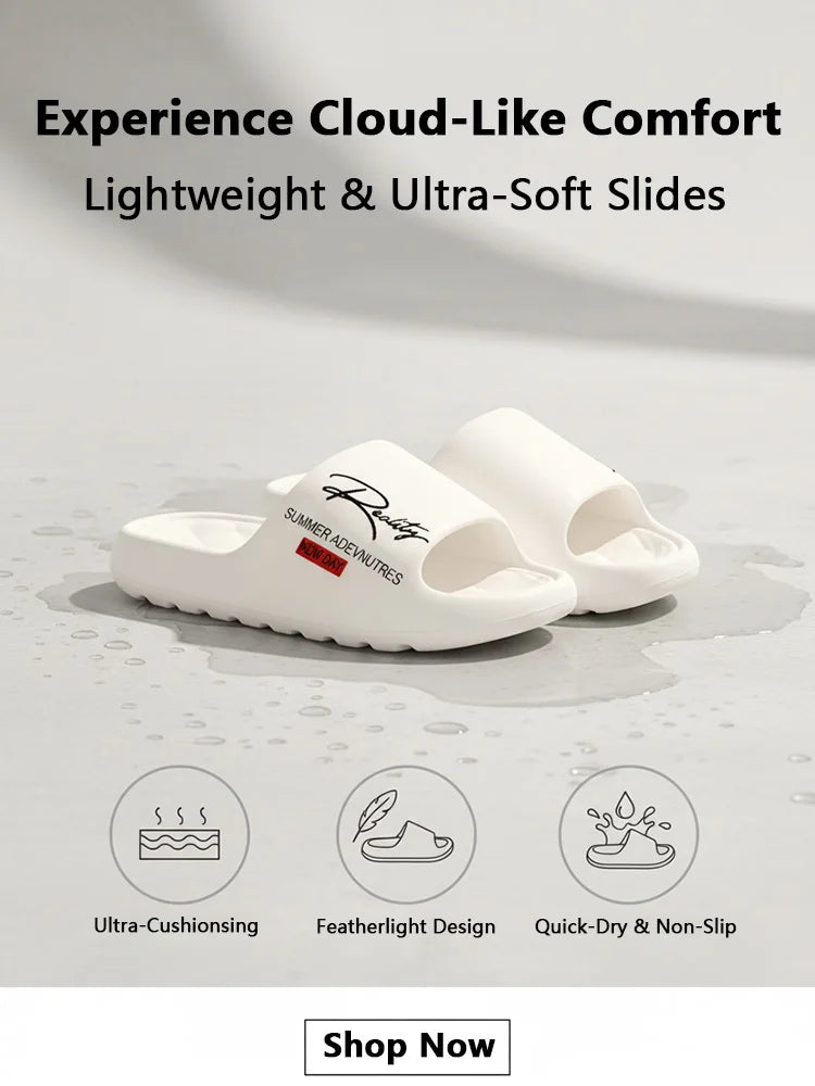 EVA Men's Home Slippers Summer Soft Lightweight Innovative Design Shoes for Indoor Outdoor Leisure Activities