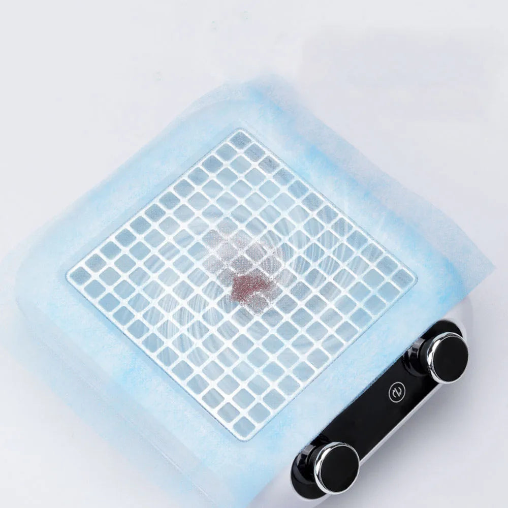 100Pcs Nail Vacuum Clean Collector Filter Paper Set 20*24cm Dustproof Replace Filters Disposable Manicure Machine Dust Accessory