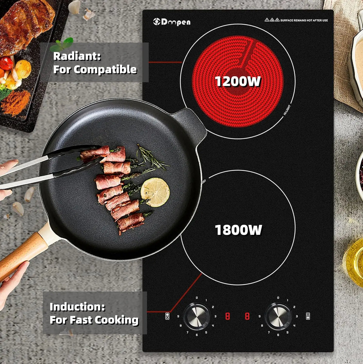 Airo In Stock Electric Stove 3200w Built-in Induction Cooker Cooker Hybrid Electric Cooker