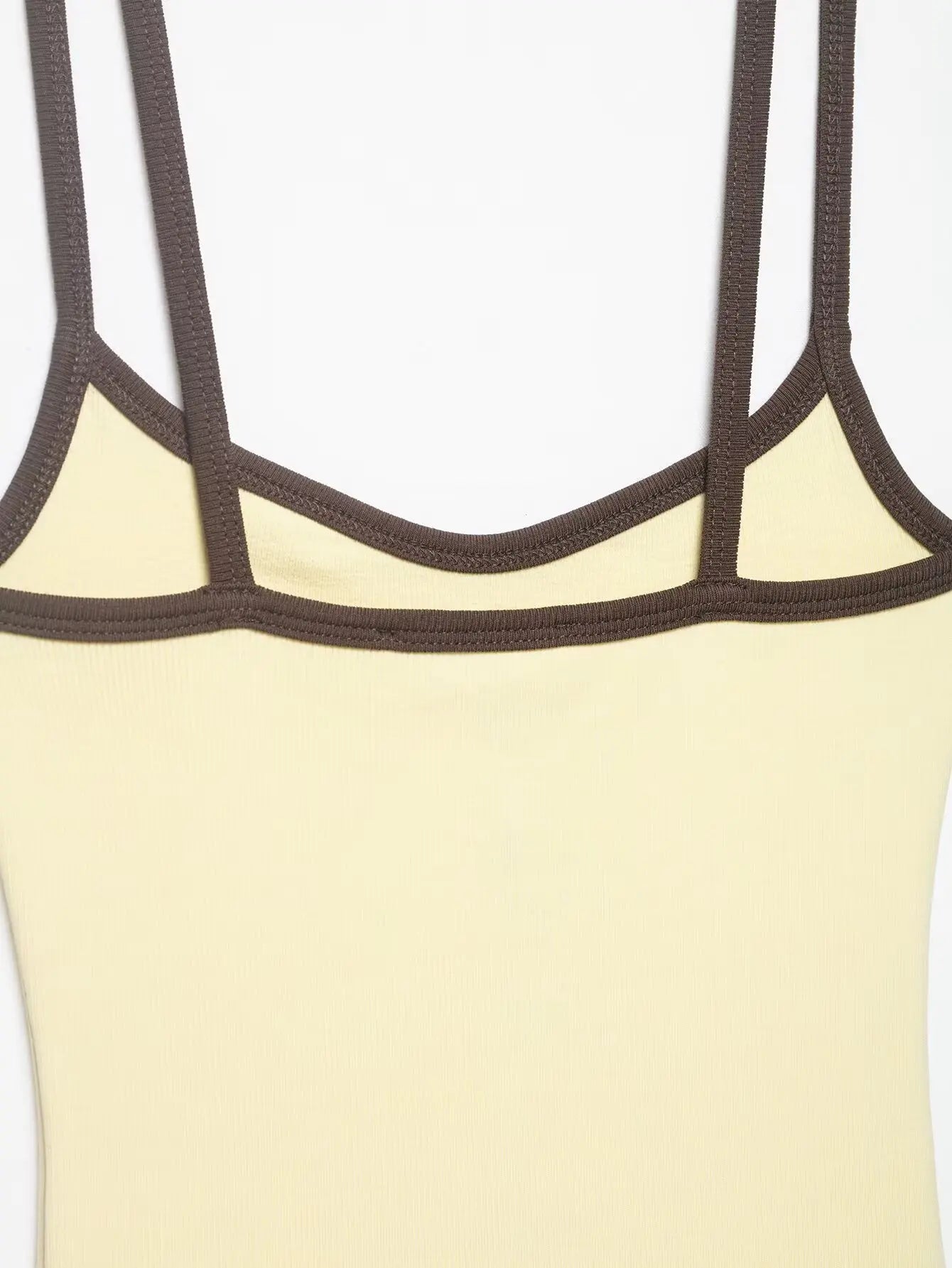 Women's Jumpsuit 2026 Summer New Cute Hot Girl Style Fashion Round Neck Color-Blocked Piping Straps Cotton Blend Fabric