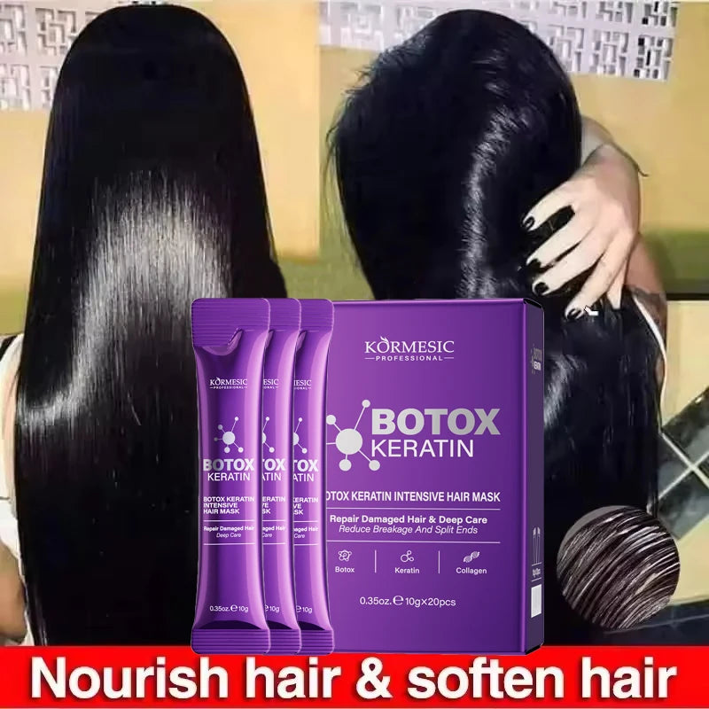 Magical Keratin Hair Mask 5 Seconds Repair Damaged Frizzy Hair Soft Smooth Shiny Nutrition Deep Moisturize Nourishing Hair Care