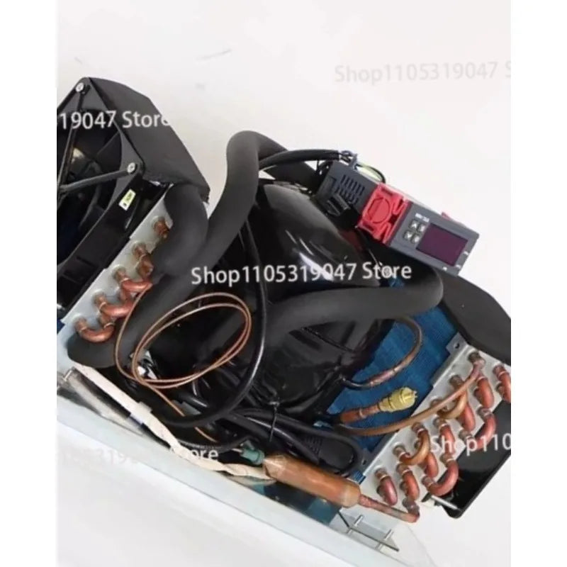 DC12V 24V Compressor Condenser BD25HC Car Refrigerator Solar Freezer Marine Refrigerator Air-cooled Refrigerator Unit