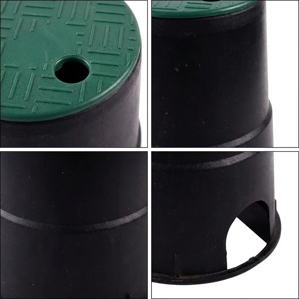 6-inch Landscape Valve Lid Accessing Underground Components Landscape Irrigation Green Plastic Lid Lightweight Design