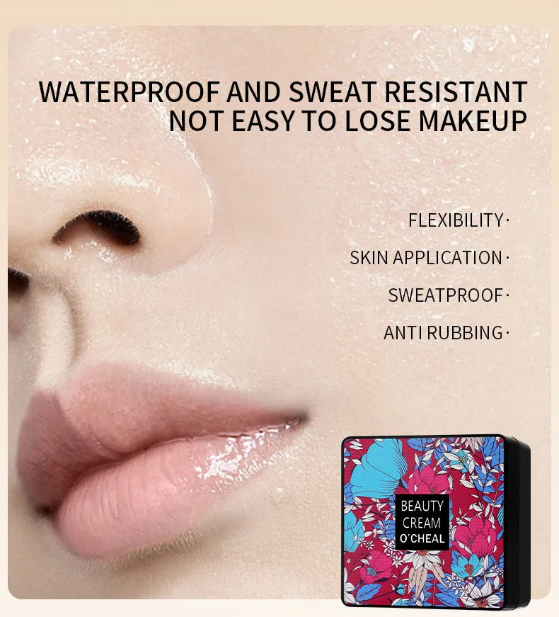 Mushroom Head BB Cream Foundation Cream Full Coverage Natural Nude Face Concealer Moisturizing Waterproof Long Lasting Makeup