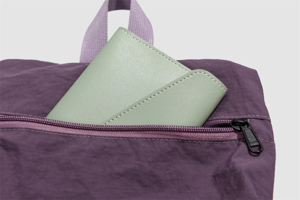 Fashion Commuter Backpack Female Waterproof Nylon Daypack Women Large Capacity School Bag for Girls Lightweight Travel Knapsack