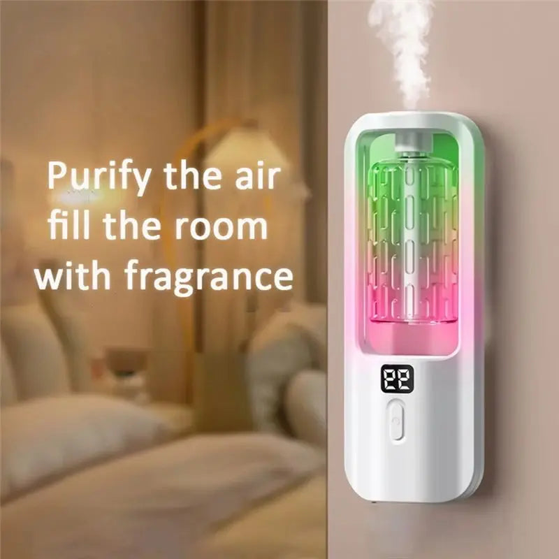 A68P-Aroma Diffuser Fragrance Essential Oil Aromatherapy Machine Wall Mounted Humidifier Machine Air Freshener Bedroom Toilet