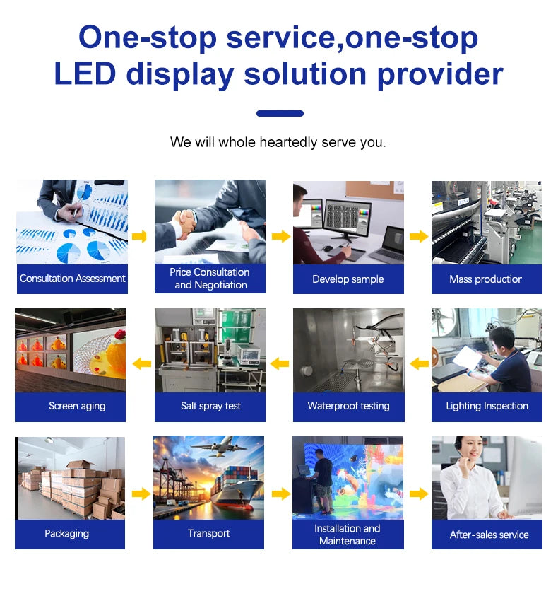 500x500mm Indoor Outdoor LED Screen Stage Background Led Video Wall P2.6 P2.9 P3.91 Seamless Splicing Rental LED Display Screen