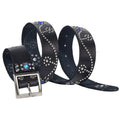 Men High Quality Pure Cowhide Belt Genuine Leather Strap Male Luxury Pin Buckle Diamond-studded Rivets Jeans Belts for Women