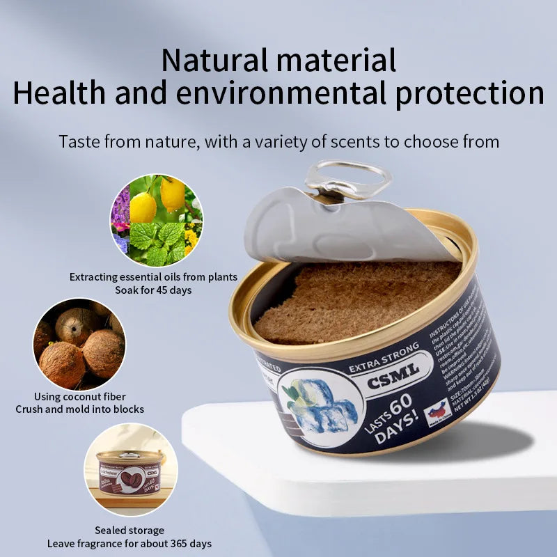 Best-selling Wooden Block Canned Car Aromatherapy Fragrance Paste Deodorizing Air Freshener High-end Solid Perfume