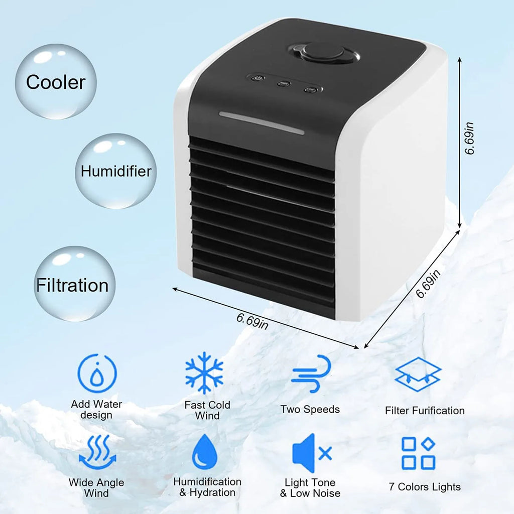 A70Z Fafa】Portable Air Conditioner,Mini Personal Evaporative Air Cooler Desk Fan