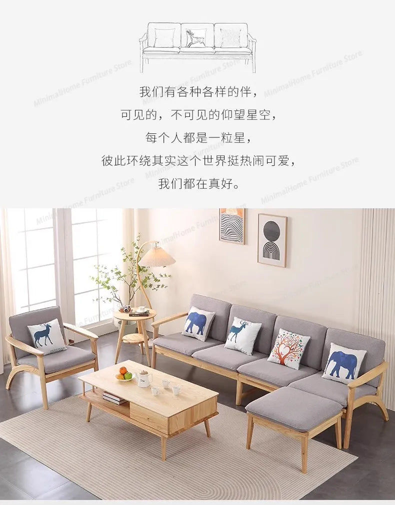 Relaxing Living Room Sofas Lounge Comfortable Wood Floor Modern Lazy Sofa Nordic Balcony European Divani Da Soggiorno Furniture