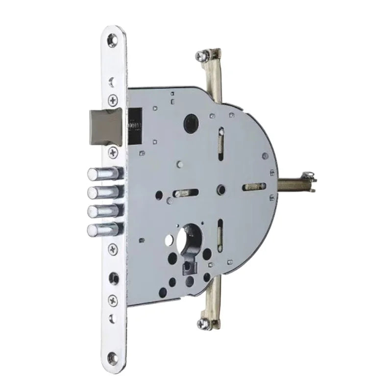 Smart Automatic Israeli 6590 Mortise Lock Body Round Head Square Bolt Replacement for Old Security Door Fingerprint Lock