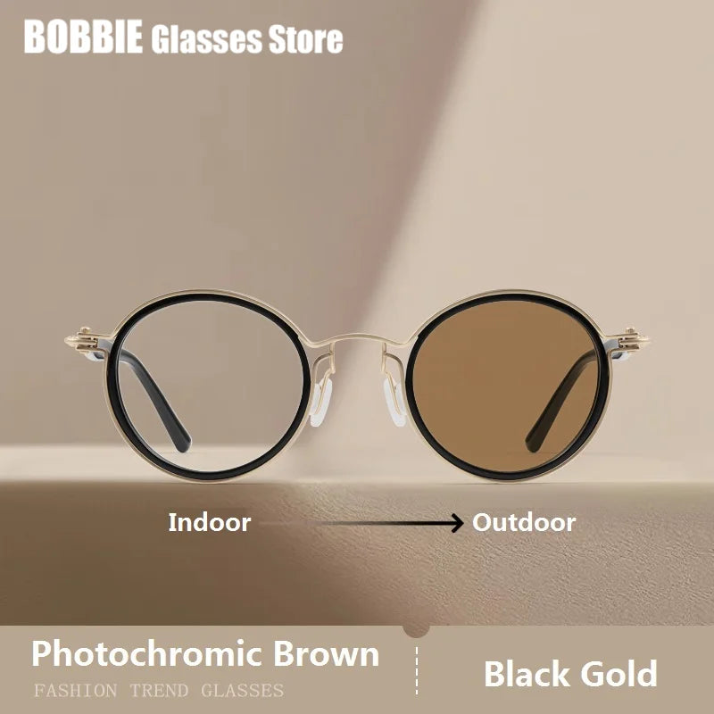 Polarized Sunglasses Men UV400 Protective Driving Spectacles Handmade Titanium Acetate Sun Glasses Photochromic Outdoor Eyewear