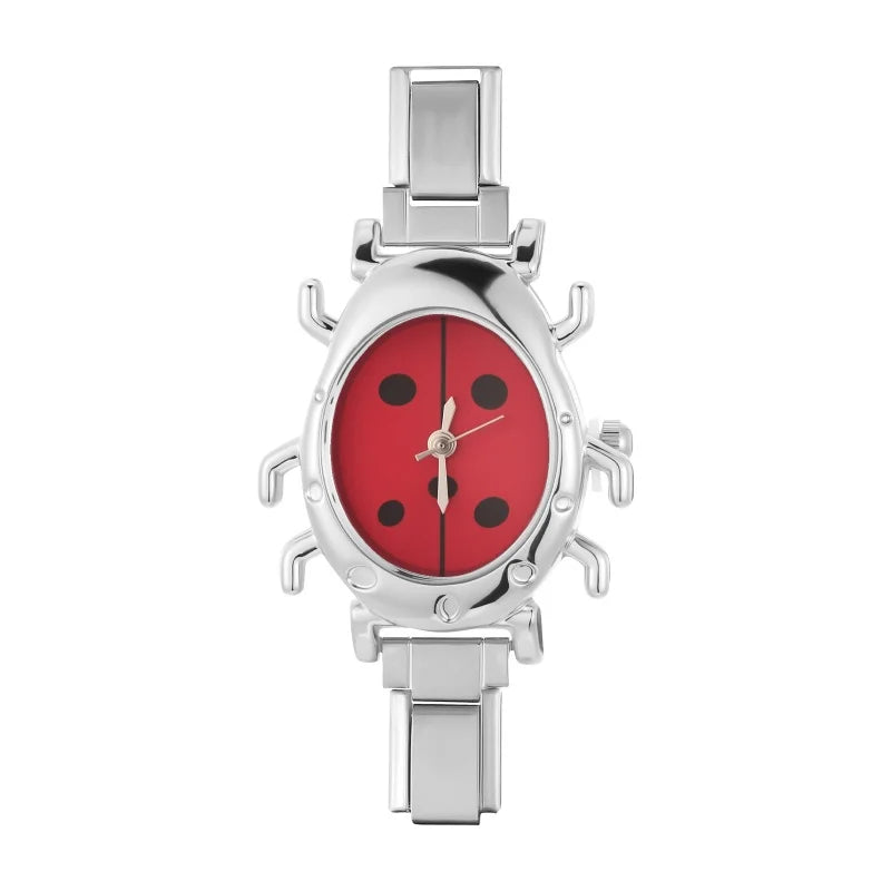 Irregular alloy case Arabic numeral classic dial Stars-shaped diamond-encrusted fashion Stainless Steel Bracelet ladies watch