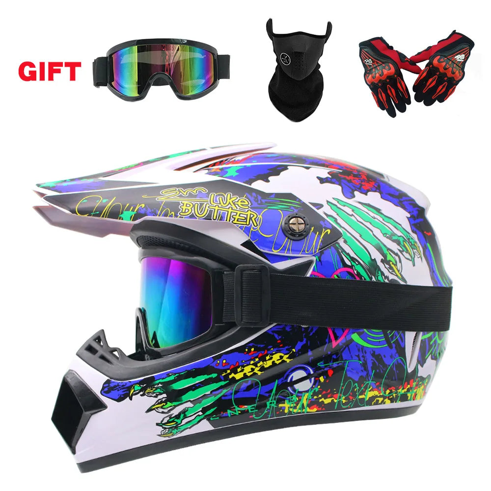 Free Shipping & 3 Gifts All-New Full Face Off-Road Motorcycle Helmet Downhill AM DH Motocross Cross Casco Capacete Helmets