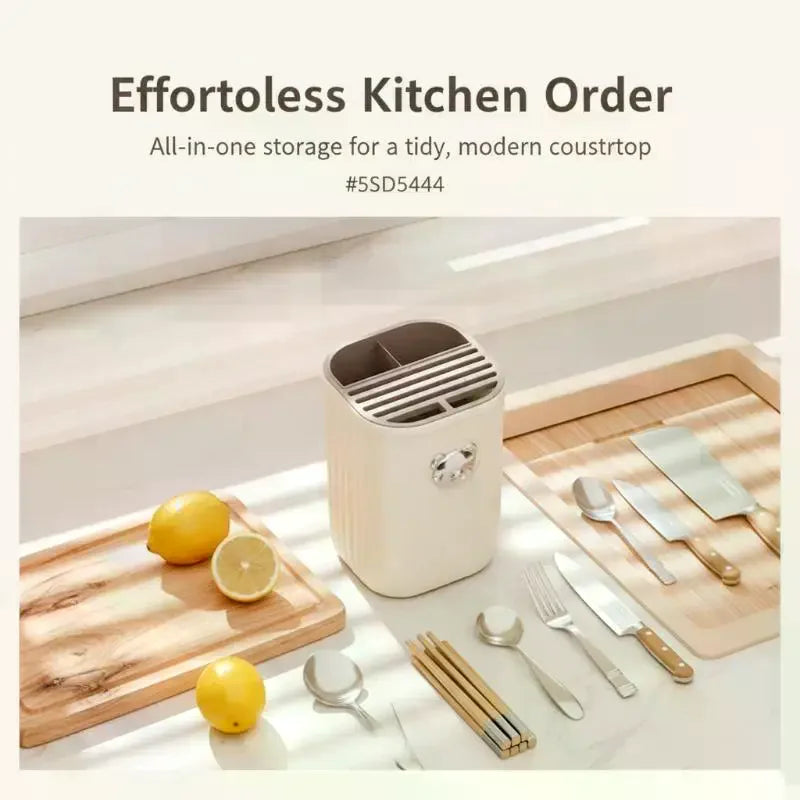 Multifunctional Kitchen Tool Holder Organize Utensils Space-Saving Durable Storage Box