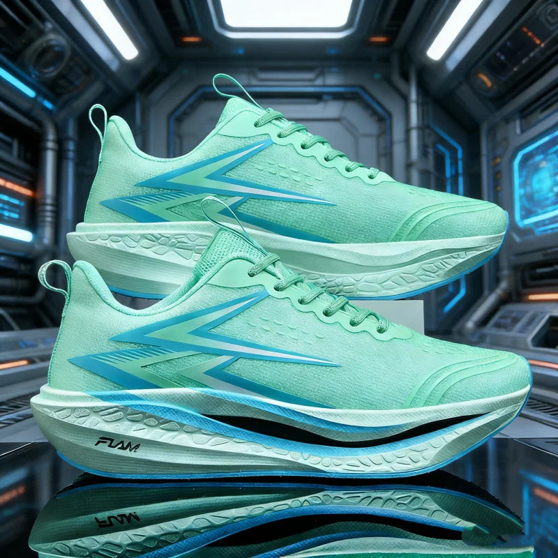 New Running Shoes Carbon Board Speciality Marathon Men Sports Breathable Lightweight Women Comfortable Athletic Nonskid Sneakers