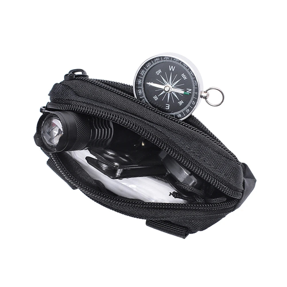 Molle Utility EDC Waist Bag Tactical Pouch Medical First Aid Bag Outdoor Survival EDC Tool Kit Belt Pouch Sports Hunting Bag