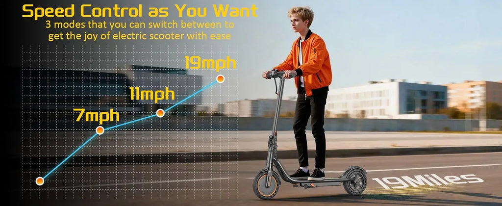 Sigravy Electric Scooter for Kids,Teens,Teenager, Students, Foldable Commuter E Scooter for Teens, 350W Motor, 19 MPH, Up to 26 Miles Range, 8.5" Solid Tires, Cruise Control, 19MPH Max Speed, LED Display,APP Control