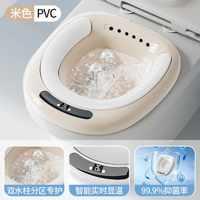 ‌Electric Hands-Free Bidet System,Antibacterial Detachable Basin Kit,ClinicalGrade Sitz Bath,Postpartum Herbal Steaming Solution