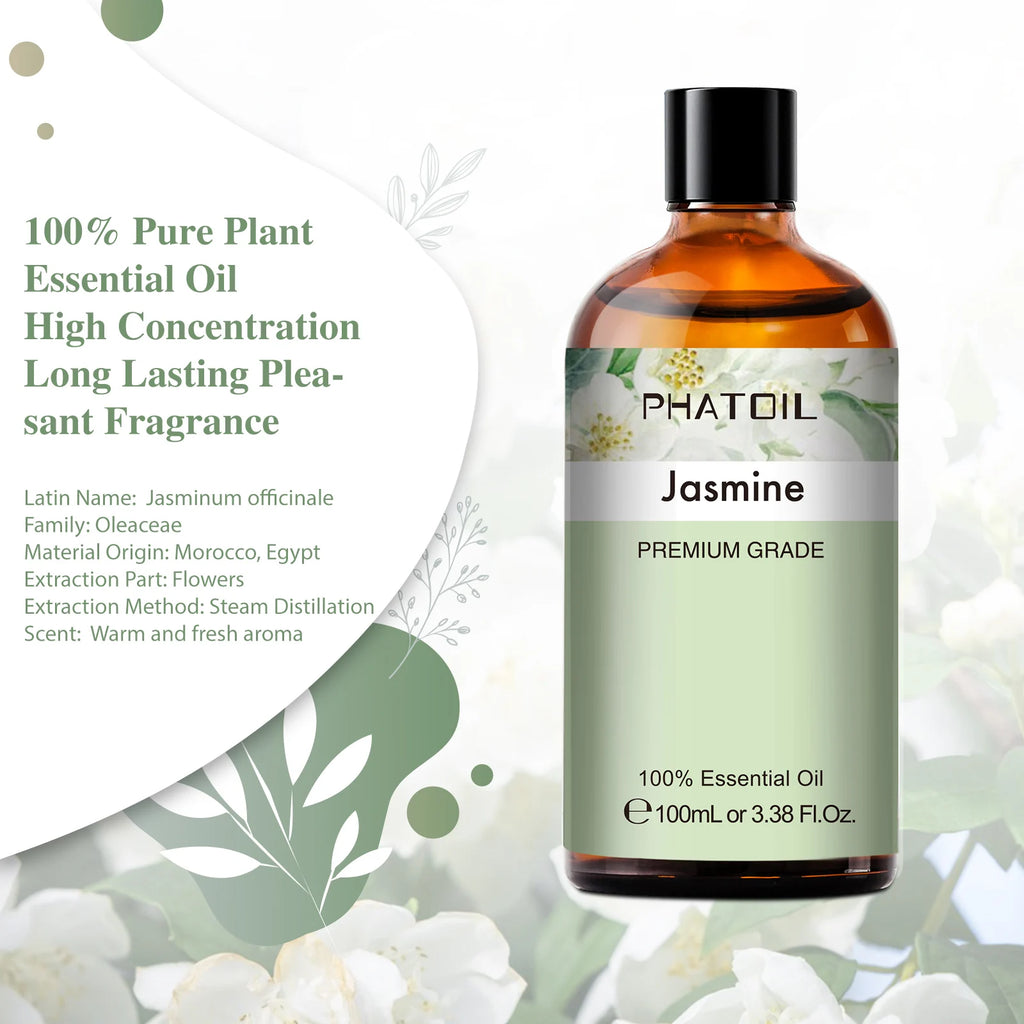 PHATOIL 100ML Copaiba Pure Essential Oils Helichrysum Neroli Australian Tea Tree Lemon Eucalyptus Turmeric Oregano Spearmint Oil