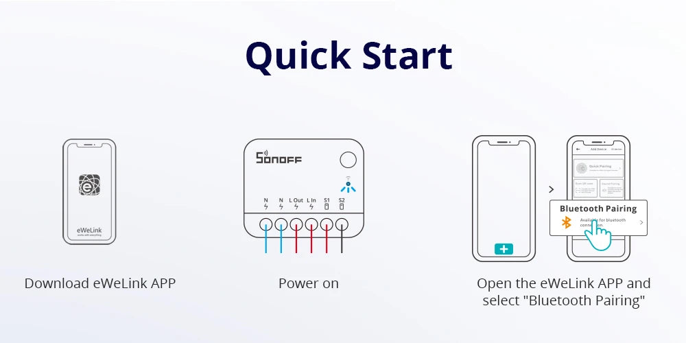 SONOFF Mini R4 Extreme Wifi Smart Switch External Switch Control Detach Relay Smart Home DIY Light Switch Via EWelink APP Alexa