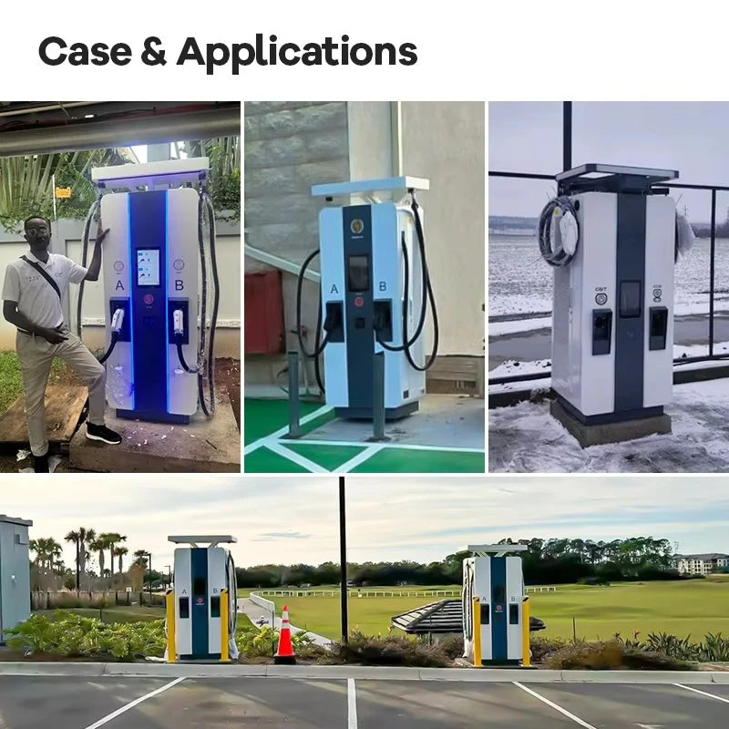 40kw 60kw 120kw 240kw 360KW 480KW Ev Charging Station CCS1/CCS2/CHAdeMO/GBT Commercial Electric DC Fast EV Charger 80kw 160kw