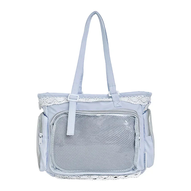 Large Capacity Ita Bag Anime Two-dimension Lolita Tote Bag Clear Window Crossbody Shoulder Bag Handbag Gift For Friends