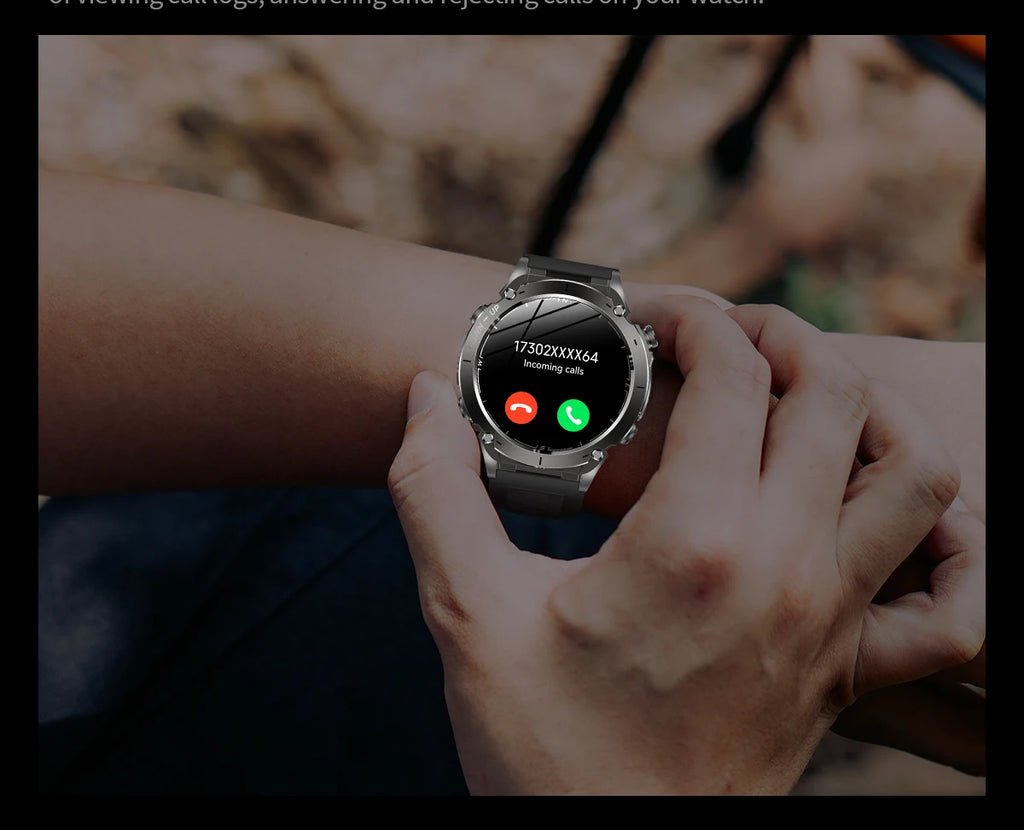 2026 New GPS Smart Watches 10 ATM Waterproof Built-in Dual-band GNSS Compass Military Sport Men SWIM Smartwatch For Android IOS