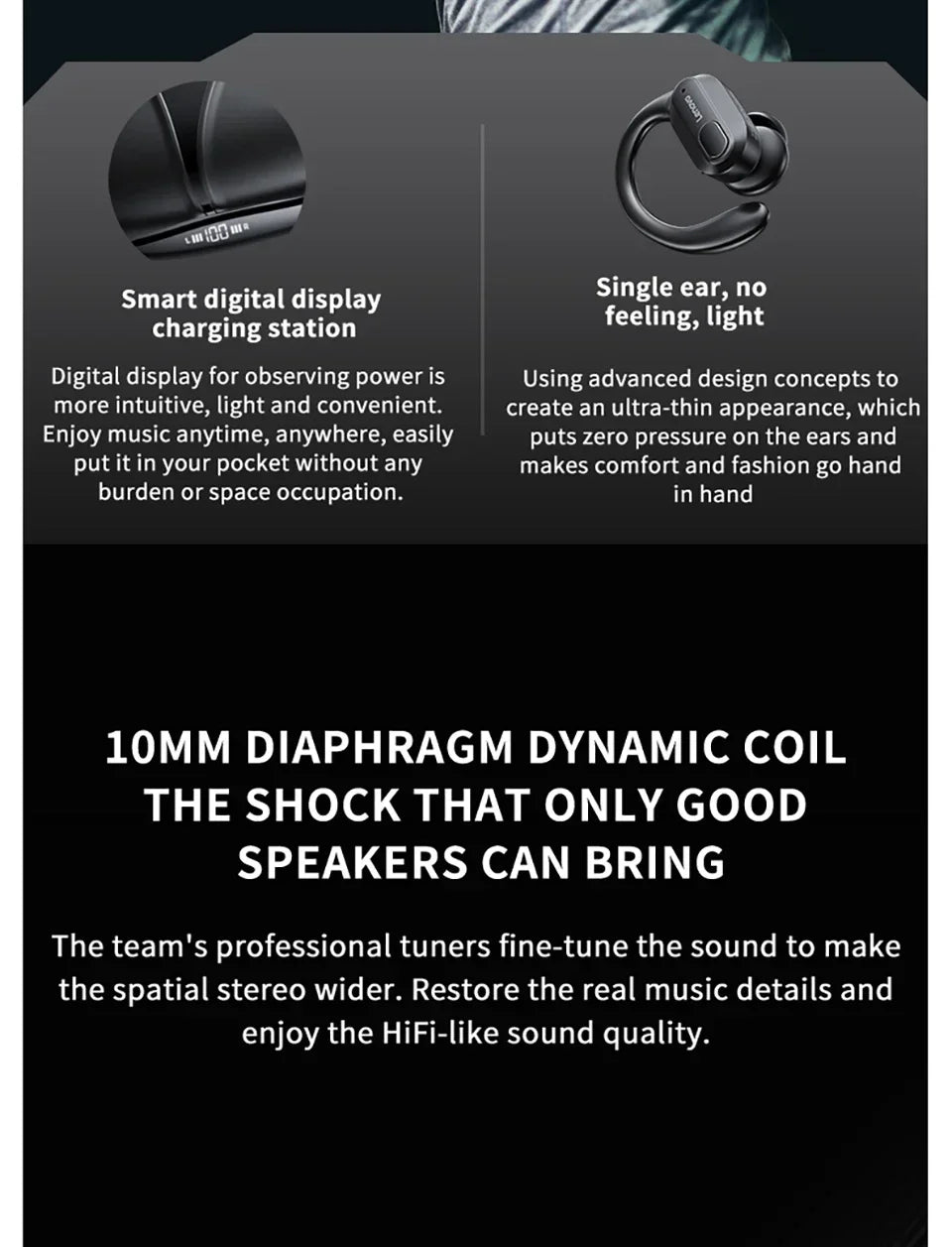 Lenovo ThinkPlus Earphone XT80 Wireless Bluetooth Sport Noise Reduction Earbuds HiFi Stereo Game Music Headphones Long Standby