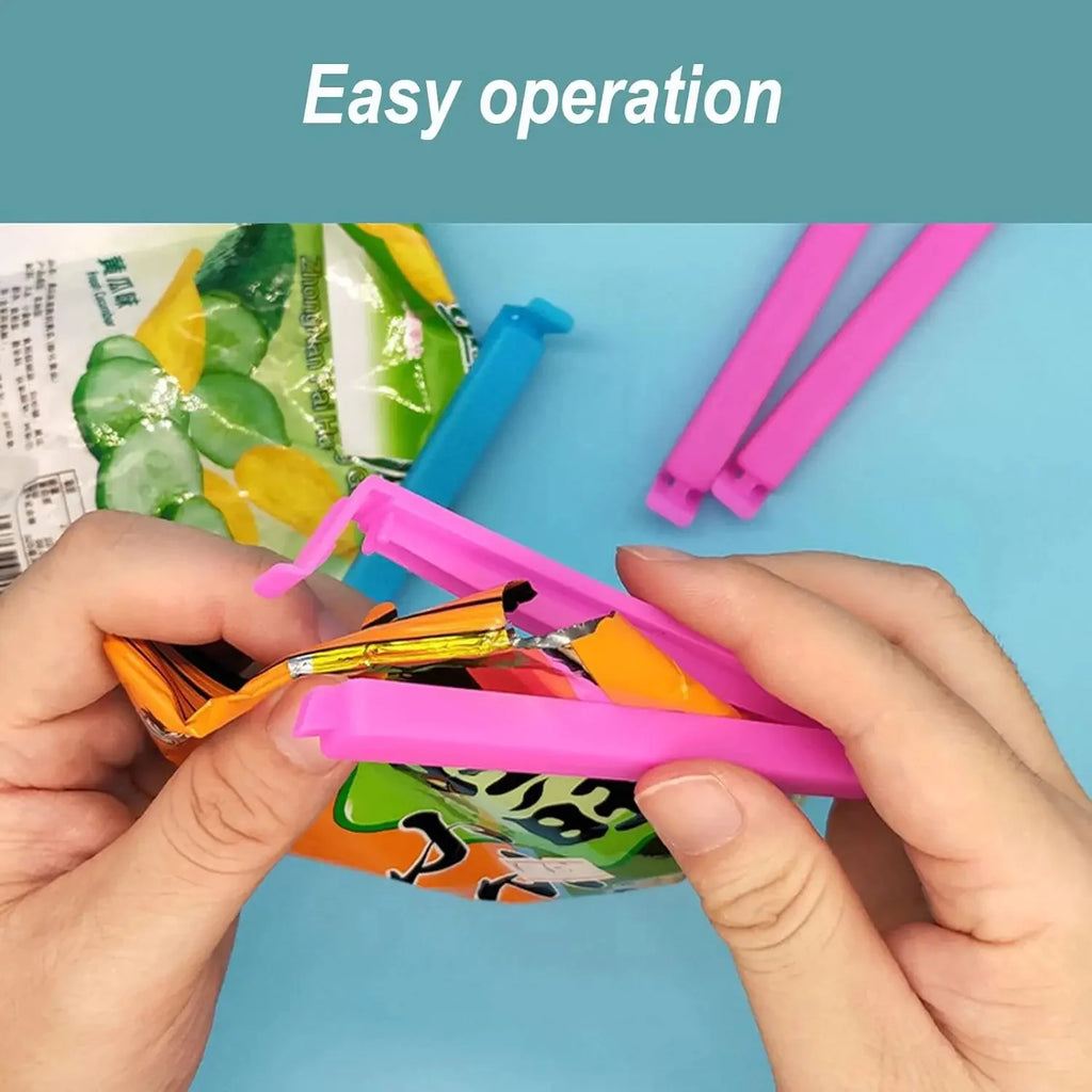 10-100pcs Plastic Food Bag Clips Sealer Clamp Kitchen Tool Portable Storage Seal Sealing Clip for Bag Sealing Accessories