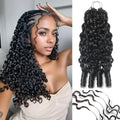 Burmese Curly Feather Crochet Human Hair Knotless Crochet Raw Hair Miracle Knots Double Drawn Vietnamese Crochet Human Hair