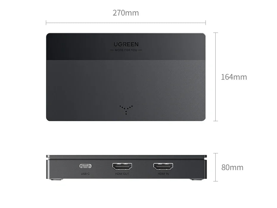UGREEN CM630 Video Capture Card 4K/60Hz HDMI To USB-C HDMI Video Grabber Box for PC Computer Camera Live Stream Record Meeting