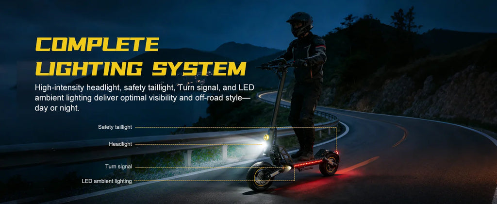 X17 Adult Electric Scooter Foldable Fast Speed Off-Road E Scooter with Dual Shock Absorption 1200W 48V